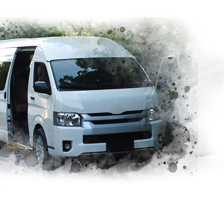 Van for airport transfer